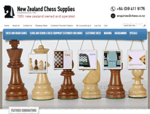 Tablet Screenshot of chess.co.nz
