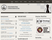 Tablet Screenshot of chess.ca