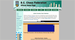 Desktop Screenshot of chess.bc.ca