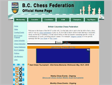 Tablet Screenshot of chess.bc.ca